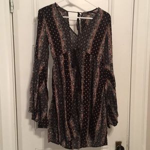 Long sleeve, flowy dress